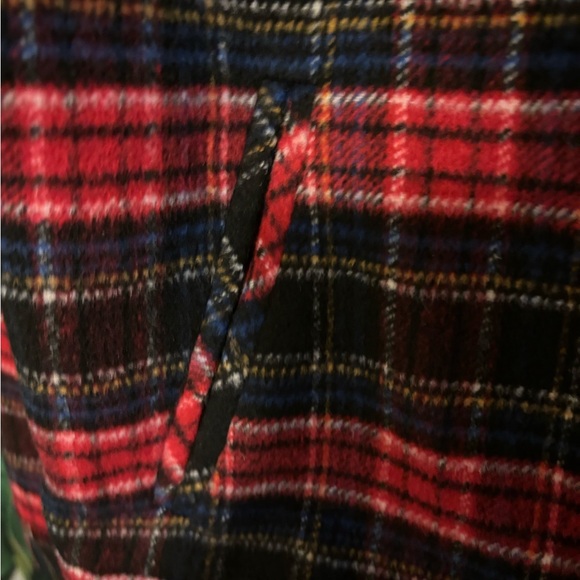 Christopher & Banks/wool blend jacket-Ladies M-EUC-red & black plaid - Picture 10 of 12